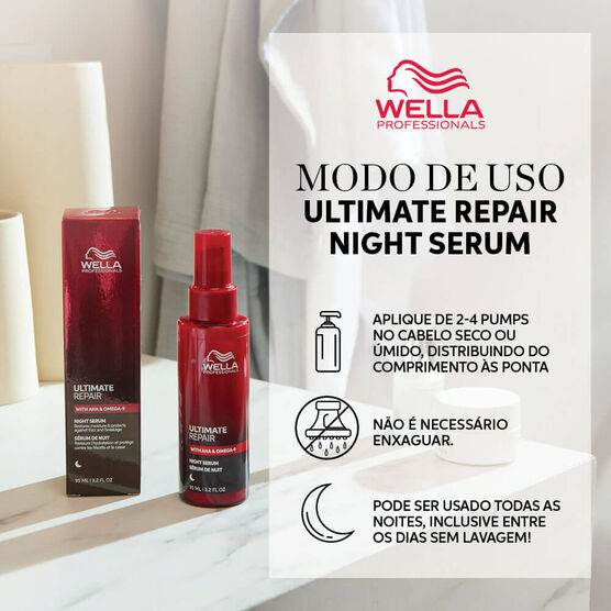 S&eacute;rum Capilar Noturno Wella Ultimate Repair